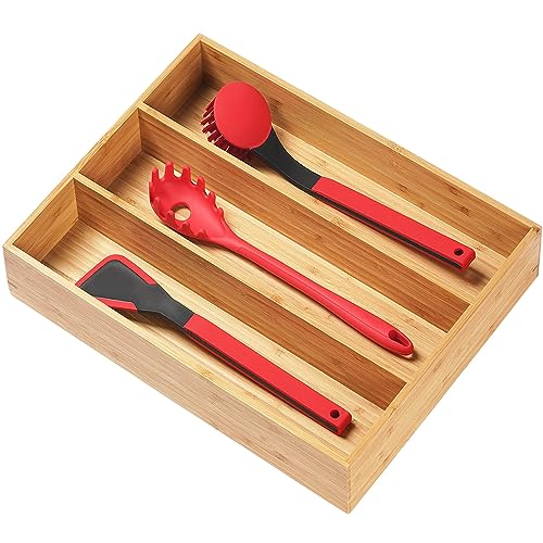 Bamboo Kitchen Utensils Organizer (13 x 17 inch (3 Slots))