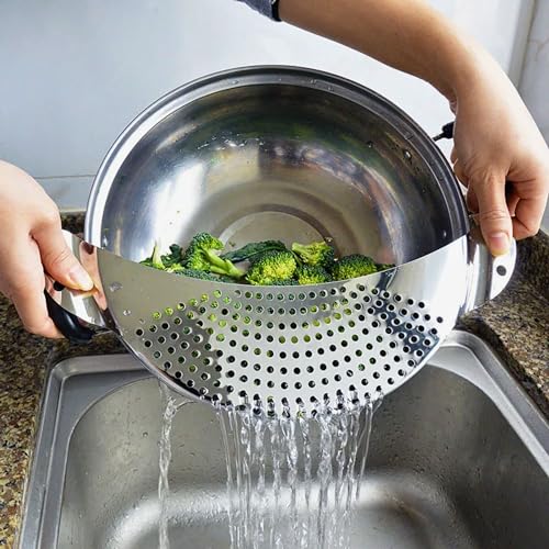 Pack of 2 Pot Strainer with Handle