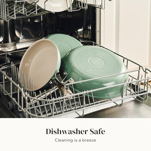 Non Stick Ceramic Frying Pan Set (Green / 8+9.5+11 inch)