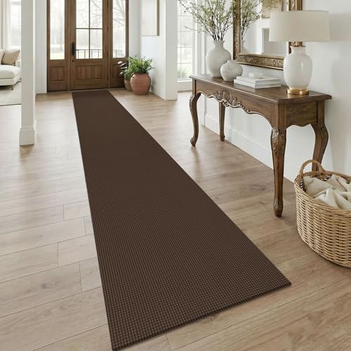 Braided 2.5'x18' Runners Rugs for Hallway (Brown/Dark Brown / 2'8" x 18' (Runner))