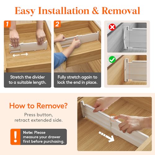14 Pack 4" High Drawer Divider (4"H, 10.5-16.5"L)