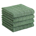 100% Cotton Terry Kitchen Towels (Grass Green / 13 X 28 - 4 Pack)