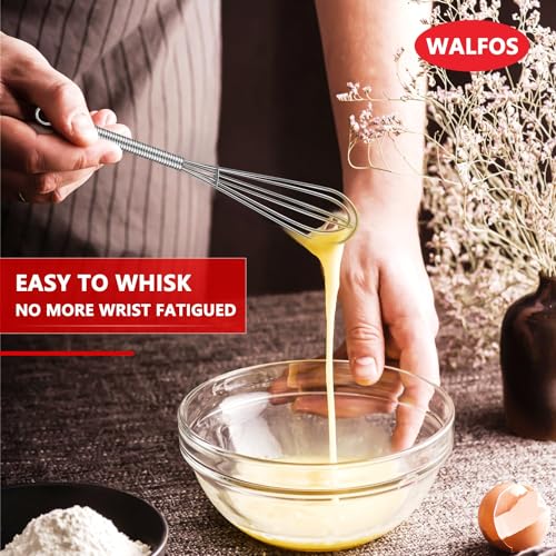 Mini Whisks Small Whisk Bulk 304 Stainless Steel 6 Pieces (5 in)
