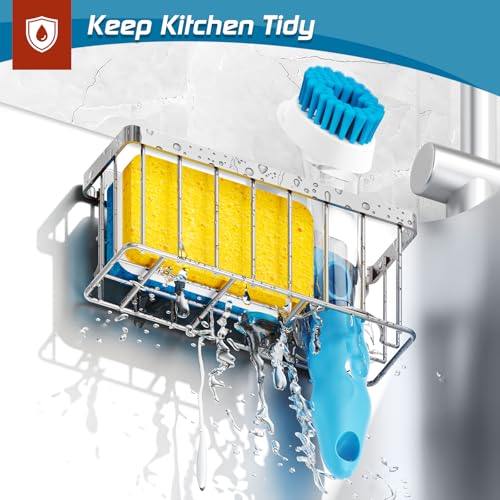 Sponge Holder for Kitchen Sink (Silver)