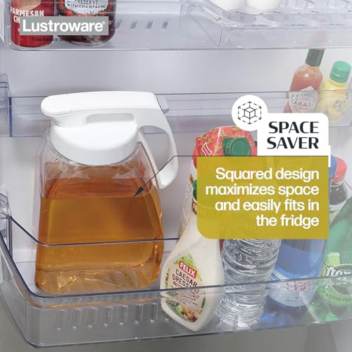 QuickServe Large Airtight Pitcher (White / 101.4 Ounces)