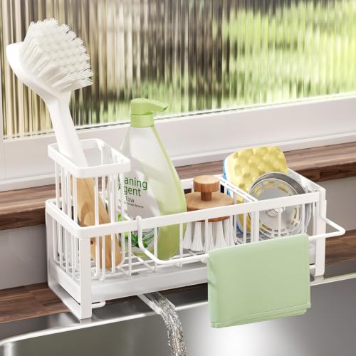 Sponge Holder for Kitchen Sink (White / Medium)
