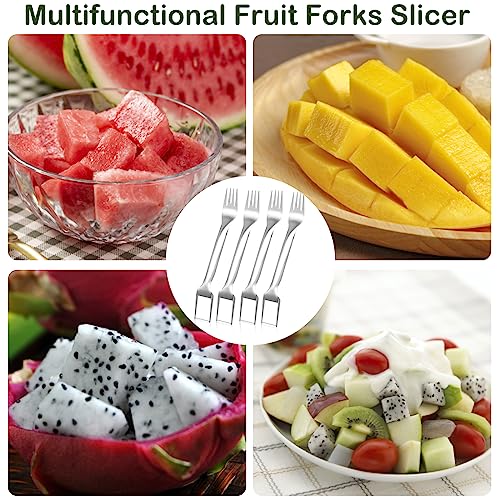 4 Pcs Watermelon Fork Slicer Cutter