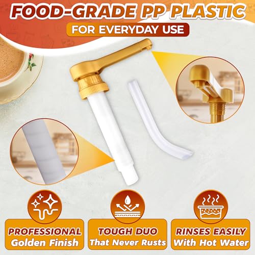 Sauce Pump Dispenser (Gold 1-pack)