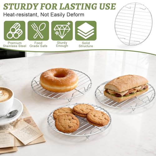 Round Cooking Rack (Silver / 7.5 Inch)
