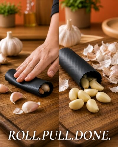 Premium Garlic Press Set (Large | Dark Gray)