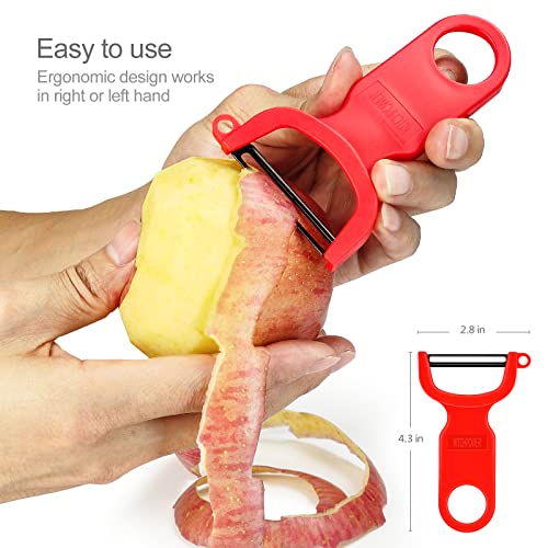 Original Vegetable Peeler Carbon Steel Blade 3 (Red/Green/Yellow)