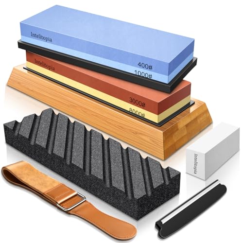 Complete Knife Sharpening Stone Set (Red bule-7cps)