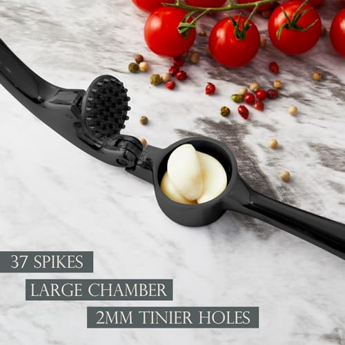 Premium Garlic Press (Black)