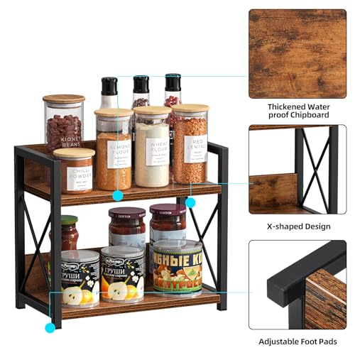 Countertop Shelf Organizer (Small / Brown)