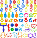 Plastic Dough Tools for Kids (Letter)