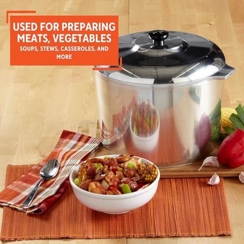 USA Heavy Duty Cajun Aluminum Stock Pot 14 Quart (14 Quarts)