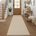 Cotton Runners for Hallway 2.5'x8' (Oatmeal Beige / 2'8" x 8' (Runner))