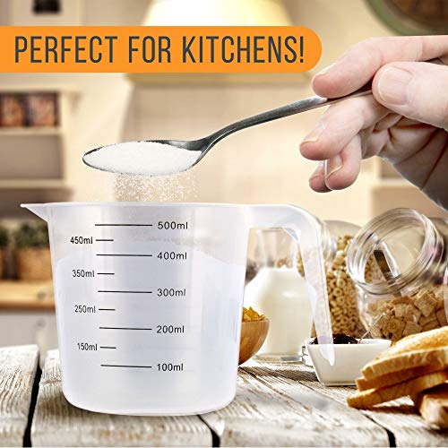 Plastic Measuring Cups with Handles (16-Ounce)
