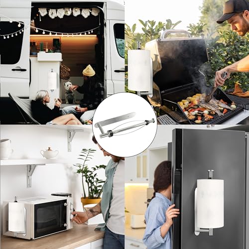 Magnetic Paper Towel Holder (Silver)