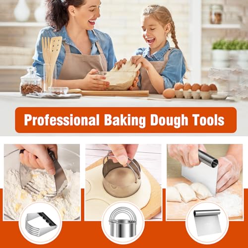 Stainless Steel Biscuit Cutter Set (3 Pcs Pastry Cutter Set)