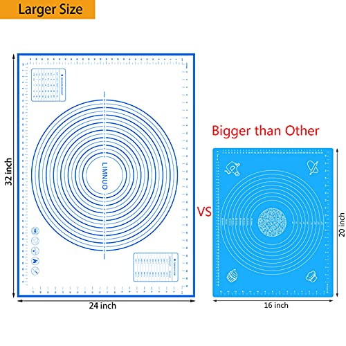 Silicone Baking Mat (Blue / 32"L x 24"W)