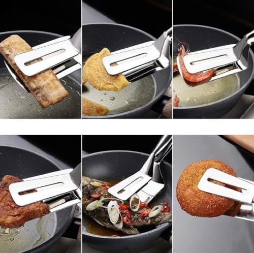 Spatula Tongs for Flipping (Black Set)