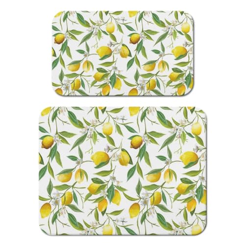 Dish Drying Mat 2 (Lemon / 2-Pack)