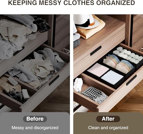 Drawer Organizers (Black / 8 Pack)
