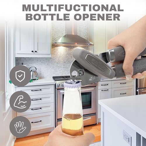 Manual Can Opener with Magnet (Gray)