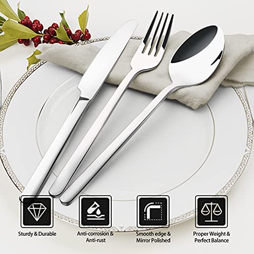 Silverware Set for 12 (60 Piece / Silver)