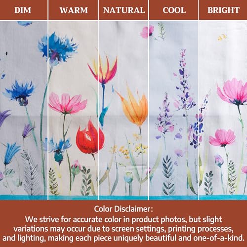 Aprons for women with Pocket 100% Cotton Pack of 1 (068 - Flower in the Field)