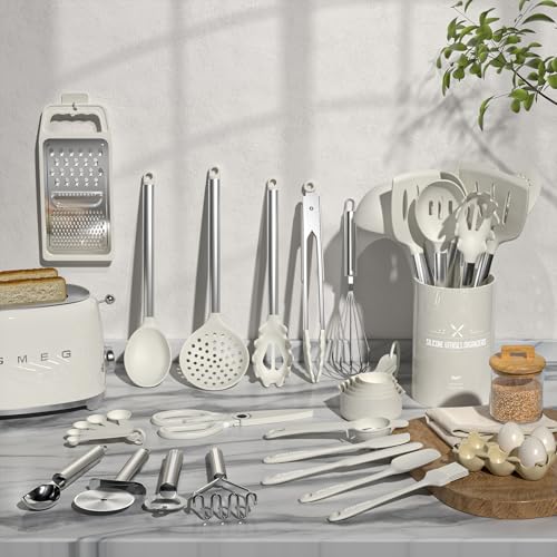 Kitchen Utensils Set (White)