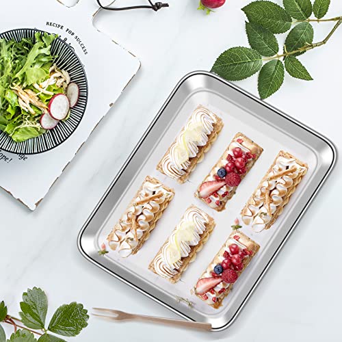 Baking Sheet with Cooling Rack Set [2 Sheets + 2 Racks] (10 inch)