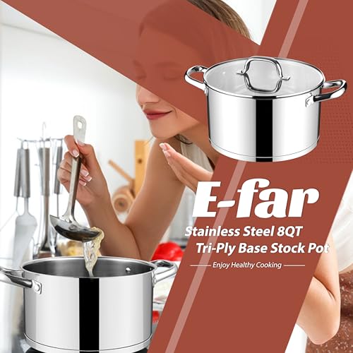Stainless Steel Stock Pot (8 Quarts)