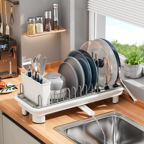 Small Dish Drying Rack (White)