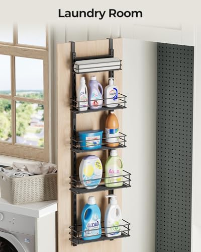 Over the Door Pantry Organizer 5 (Black-5)