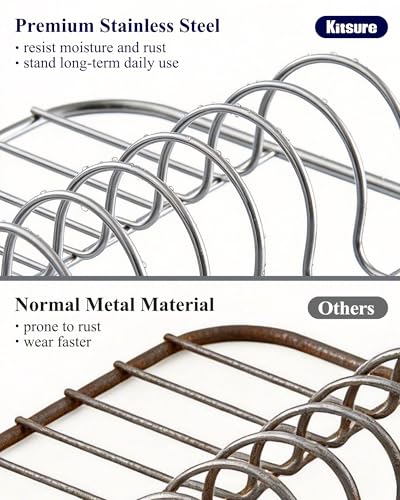 Expandable Metal Dish Drying Rack (Black / Large)
