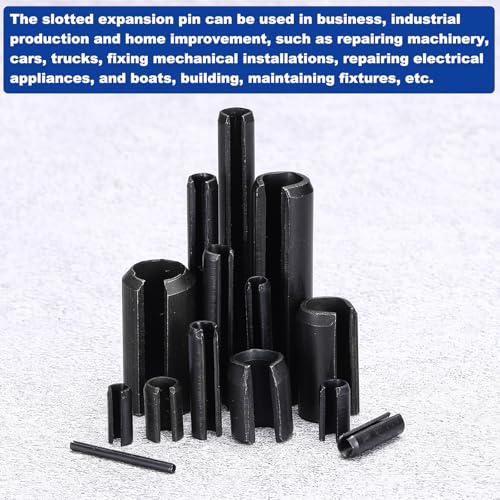 25Pcs Slotted Split Roll Pins 2 (2/5 Inch(10mm) Dia. 1/2 Inch(14mm) Length)