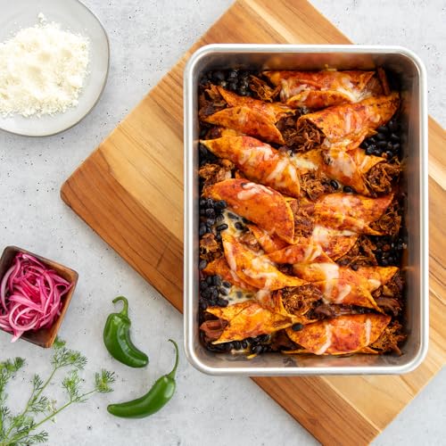 Natural Aluminum Commercial Rectangular Cake Pan (9 x 13 / Rectangle Pan)