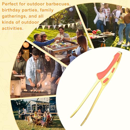 3 Pack Grill Tongs (Red)