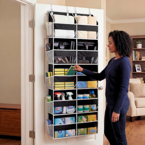 Over the Door Organizer 5 Tiers (Black / 5 Tiers)