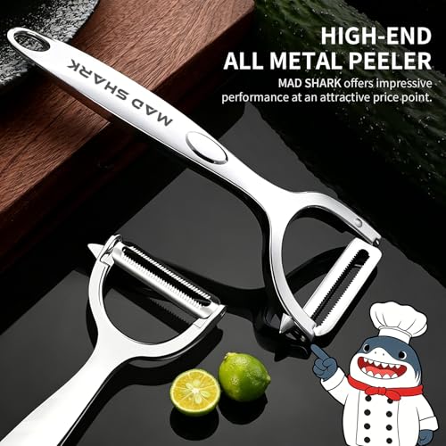 Potato Peeler 2 Pack (Bright Silver)