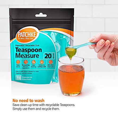 40 Pack Plastic Measuring Spoons Set