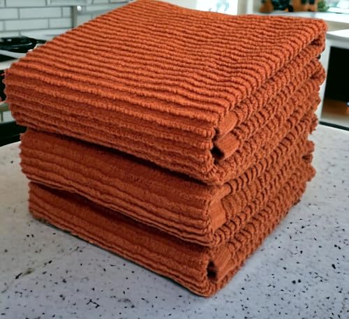 Cinnamon Maroon Rust Kitchen Dish Towels (Cinnamon Stick)