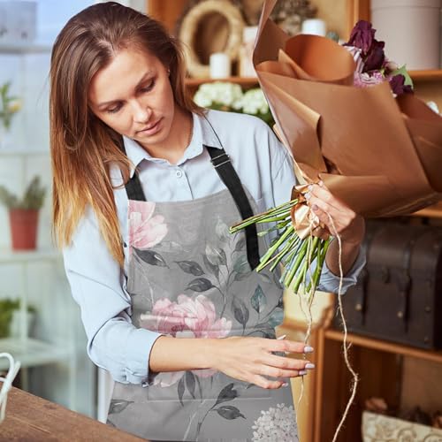 Apron with Pockets (Peony)
