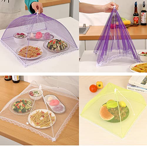 6 Pack Colored Mesh Food Cover Tents by Winknowl (6 PACK (17”x17”) / Multicolor)