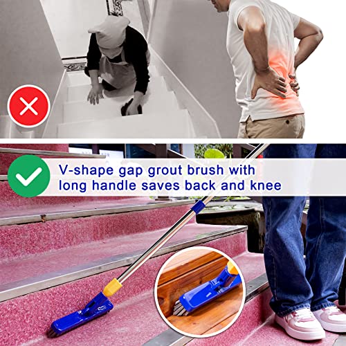 Grout & Scrub Brush Combo (White & Blue Head)