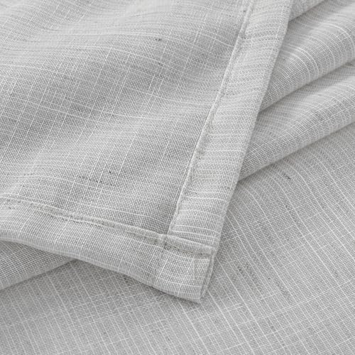 Light Grey Linen Sheer Curtains for Living Room 52 X 84 Inch Length (Light Grey / 52"W x 84"L (Pack of 2))