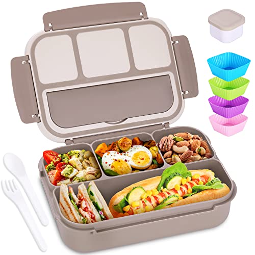Bento Box Adult Lunch Box (Brown / 1200ML)