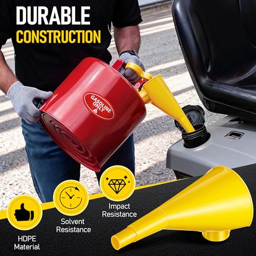 Plastic Gas Can Funnel Compatible with Eagle F15FUN (Yellow)
